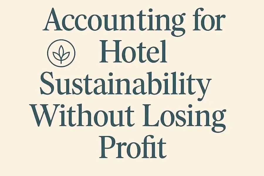 accounting for hotel sustainability without losing profit